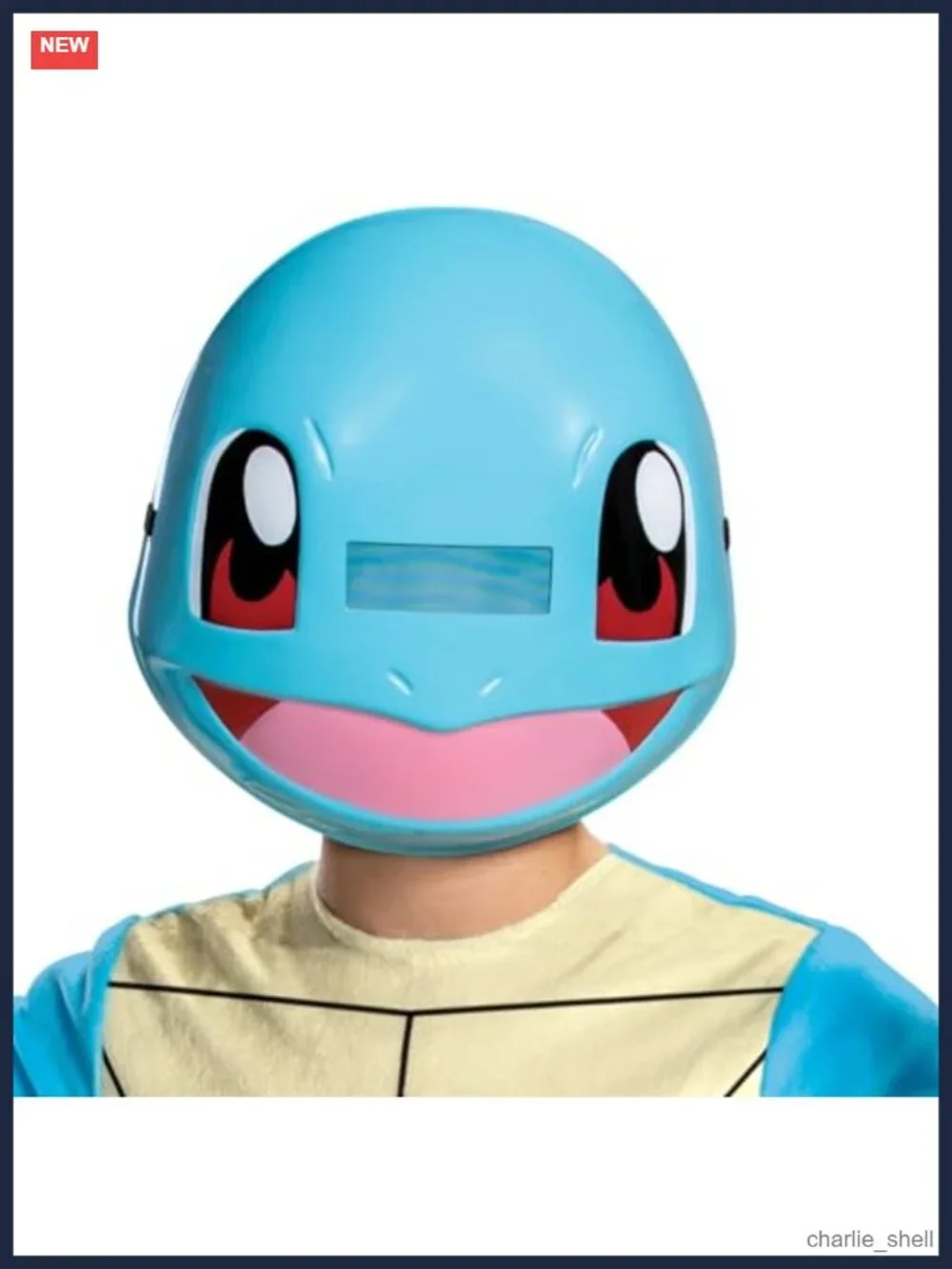 Kids Squirtle Pokemon Costume Jumpsuit & Mask Set | Boys Halloween Outfit